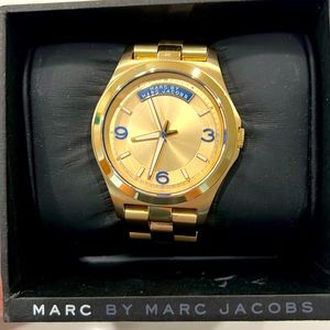 Marc by Marc Jacob’s gold colored stainless steel metal watch